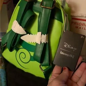 Loungefly | Bags | Loungefly Green Frog Bag With Floral  display picture 2